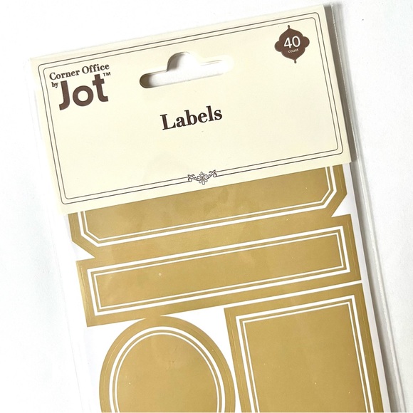 🏷️ 40 brown antique style sticker sheet labels various shapes & sizes - Picture 5 of 10